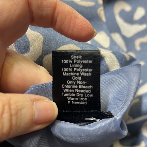 Ann Taylor Printed Dress Blue - Picture 6 of 6